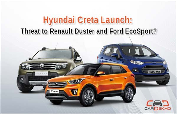 Car हुडंई क्रेटा, रेनो डस्टर, फोर्ड इकोस्पोर्ट, hyundai creta, hyundai creta price, ford ecosport, ford ecosport price, reno duster, reno duster price, business news