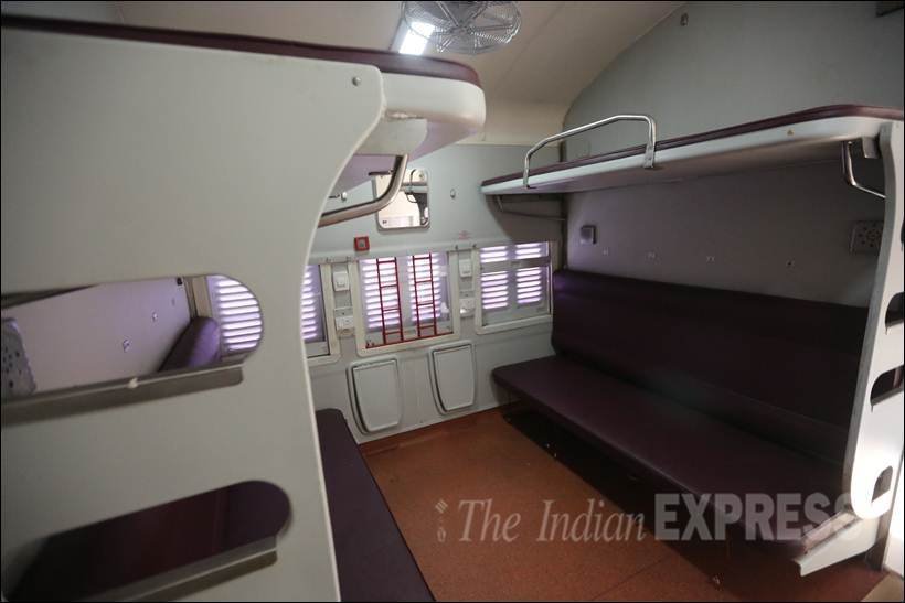 new-railway-coaches-5 MAHAMANA EXPRESS, mahamana Express coaches, Mahamana Express Speed, Mahamana Express fare, Delhi, Varanasi, Delhi to varanasi, Indian railways new train, indian railway, new indian train, new compartment train, IRCTC, indian railway, indian railway, new train coaches, irctc, railway booking, New railway Coaches, indian Railway pics, indian railway photos, improved interior, latest news in Hindi