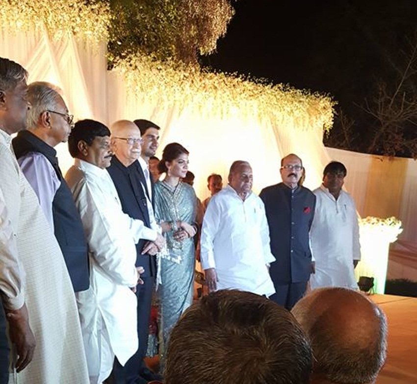 aditya reception 4 aditya yadav reception, aditya yadav raj lakshmi singh, shivpal yadav son reception, Reception party, amar singh, mulayam singh yadav, aditya rajlaxmi second reception, subhash chandra, uttar pradesh, lal krishan advani, आदित्य यादव, राजलक्ष्मी सिंह, रिसेप्शन पार्टी, अमर सिंह, शिवपाल यादव के बेटे का रिसेप्शन, सुभाष चंद्रा, मुलायम सिंह यादव