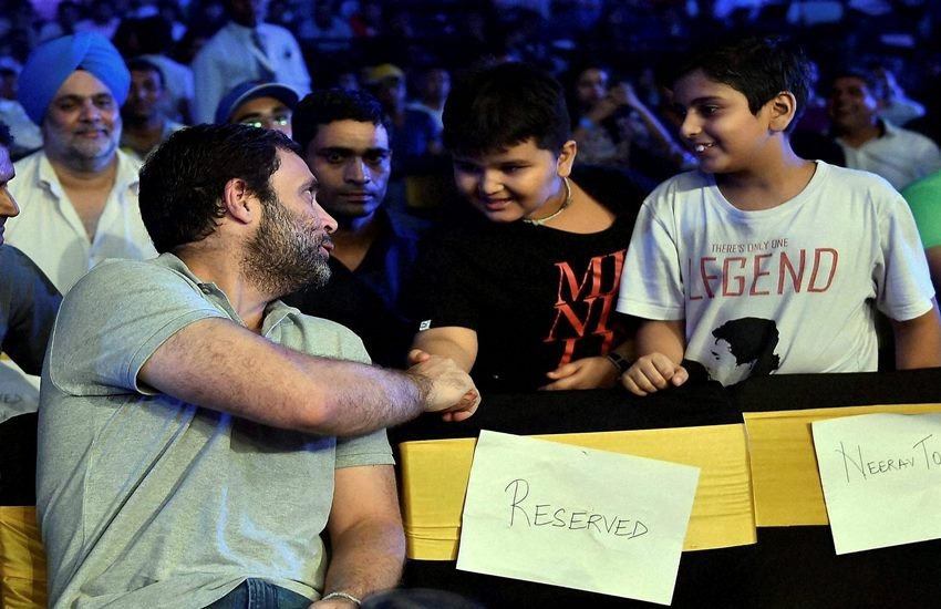 rahul gandhi, vijender singh, modi modi chant, rajiv shukla, rahul gandhi boo