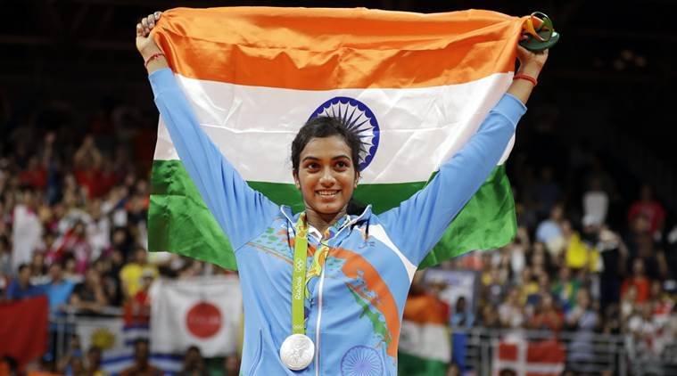 sindhu2-m PV Sindhu, PV Sindhu silver medal, PV Sindhu final match, PV Sindhu photos, PV Sindhu women singles final, Sindhu vs Carolina, Sindhu medal, PV Sindhu India, Sindhu photos, Sindhu match highlights, Sindhu match photos, Rio 2016 Olympics, Rio Games, Sports photos, Sports