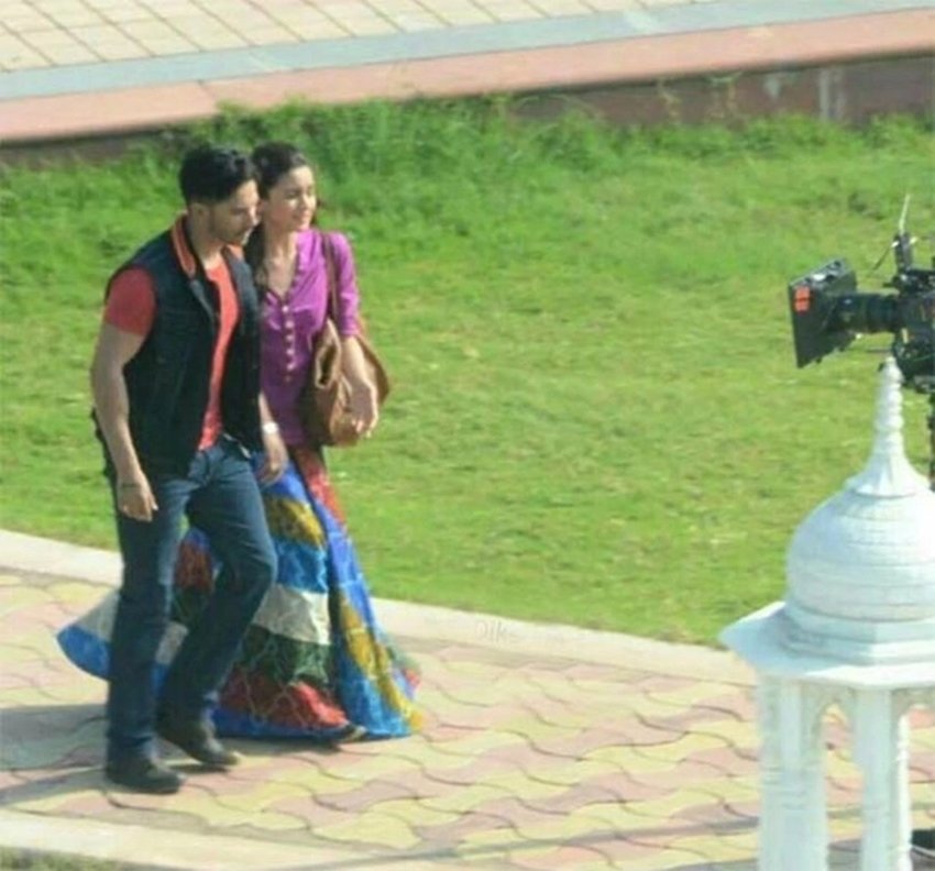 Alia Bhatt, Varun Dhawan, Alia Bhatt Varun Dhawan, Alia, Varun, Badrinath Ki Dulhania, Badrinath Ki Dulhania shoot pics, Alia Bhatt in Badrinath ki Dulhania, varun Dhawan Badrinath Ki Dulhania