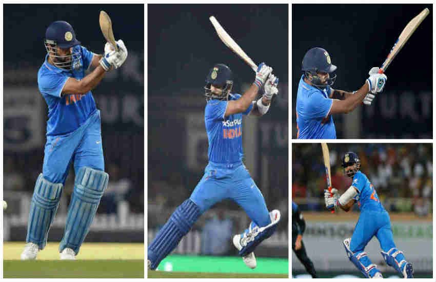 dhoni-rahane-kohli India vs New Zeland, IND vs NZ Ranchi ODI, MS Dhoni, Virat Kohli, Rohit Sharma, Ajinkya rahane