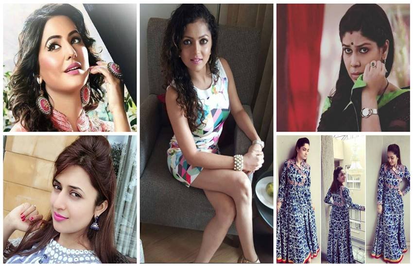 actor hina khan, divyanka tripathi, jennifer winget, sakshi tanwar, sanaya irani