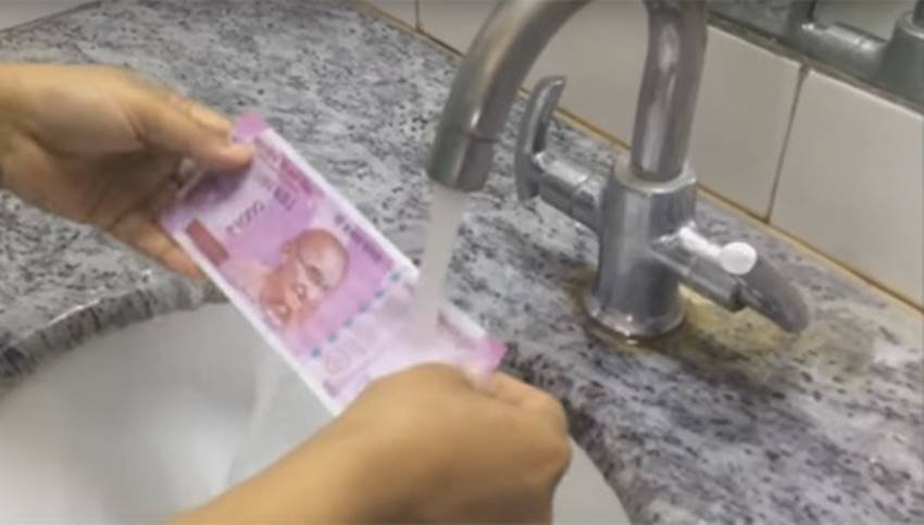 Rs 2000, 2000 Note, New Notes, 2000 Note experiments, Note Wash, Note Sprite, Note Burn, Funny Notes, Demonetisation, India, jansatta