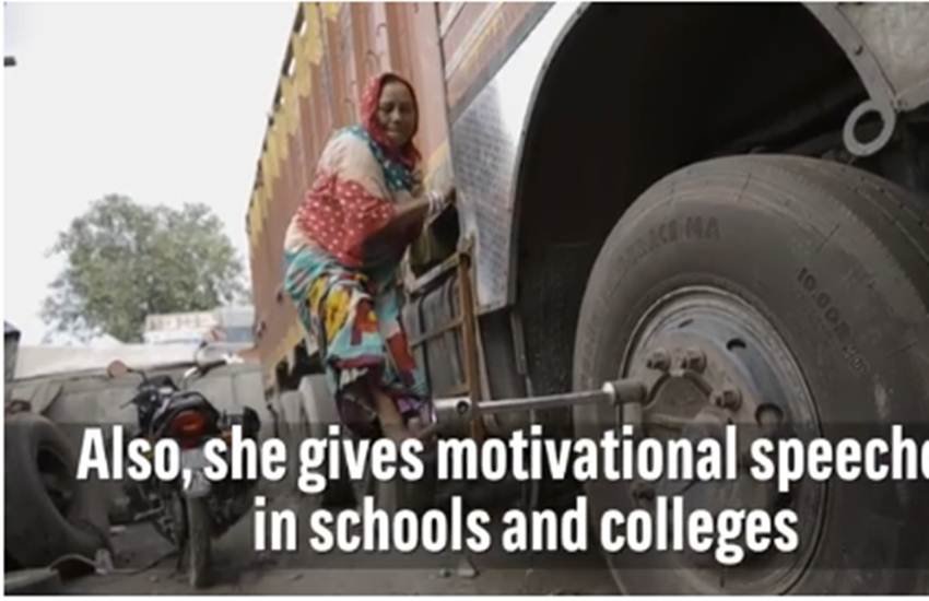 Shanti Devi, woman mechanic, india, truck mechanic, Transport Nagar, delhi, mechanic