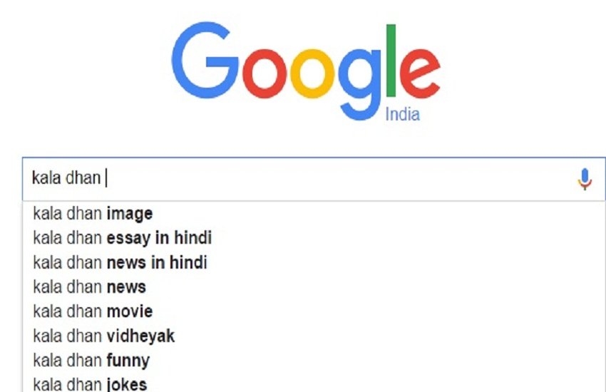 हिंदी (रोमन लिपि) में काला धन सर्च करने के परिणाम।