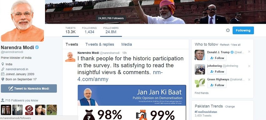pm modi twitter