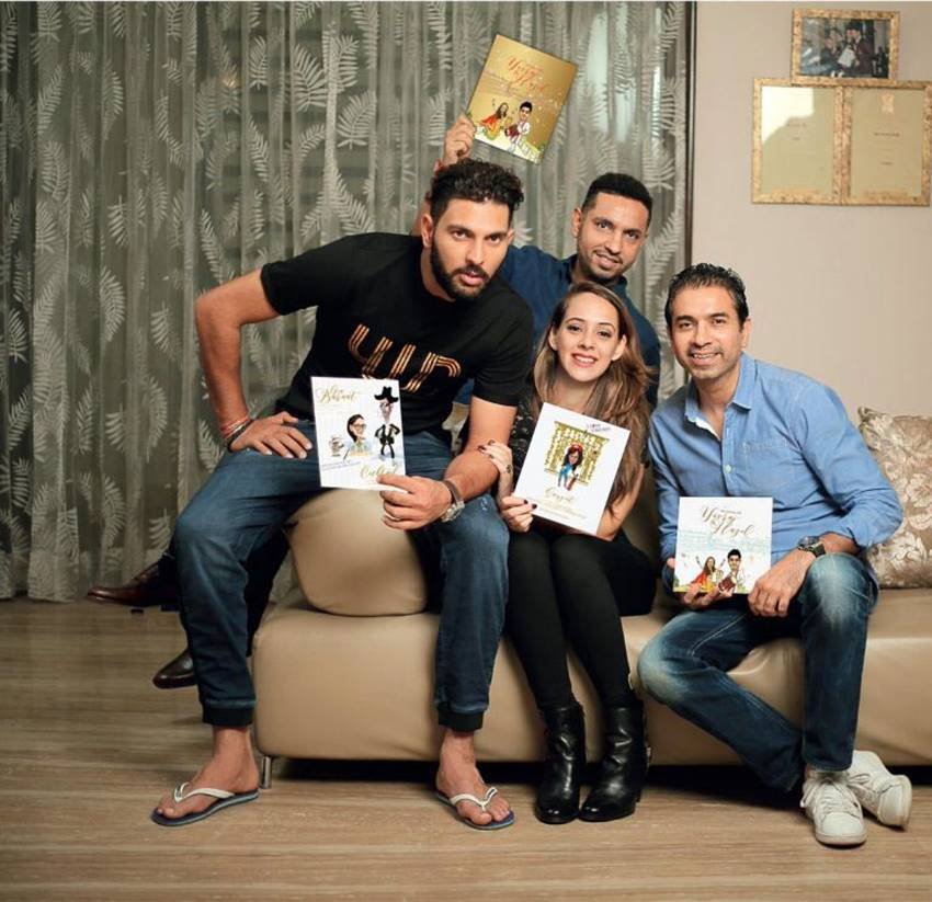 yuvraj singh, hazel keech, wedding