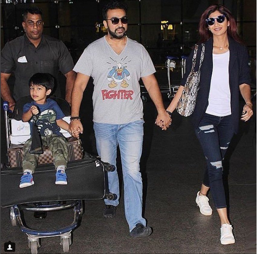 shilpa shetty, viaan raj, raj kundra