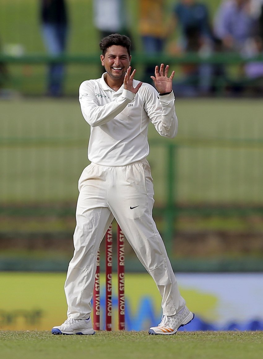 India's Kuldeep Yadav celebrate क्रिकेट स्कोर, क्रिकेट स्कोर भारत, live score, cricket score, लाइव क्रिकेट स्कोर, क्रिकेट लाइव मैच, क्रिकेट मैच आज, भारत बनाम श्रीलंका, india vs sri lanka 2017, live cricket score, india vs sri lanka, ind vs sl, क्रिकेट, Ind vs sl 3rd Test, India vs Sri Lanka 3rd test, india vs sri lanka live cricket score, india vs sri lanka test, india vs sri lanka live score, live score ind vs aus, इंडिया वर्सेज श्रीलंका, भारत बनाम श्रीलंका, india vs Sri lanka live score, cricket score updates, cricket live updates