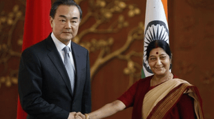 sushma swaraj, wang yi, india, china