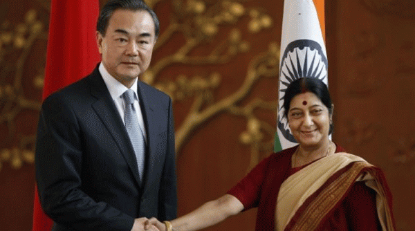 sushma swaraj, wang yi, india, china