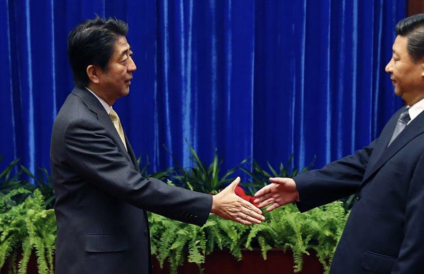 Xi Jinping and Shinzo Abe