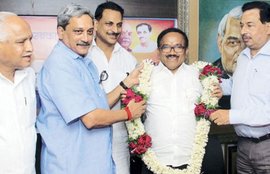 Goa 's new Chief Minister Laxmikant Parsekar
