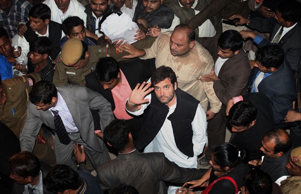राहुल गांधी ने गरीबों से किया वादा: कांग्रेस लडेगी इसके खिलाफ (एक्सप्रेस फोटो: ओइनम आनंद)