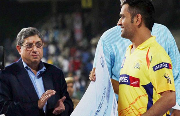 N Srinivasan Mahendra Singh Dhoni in trouble