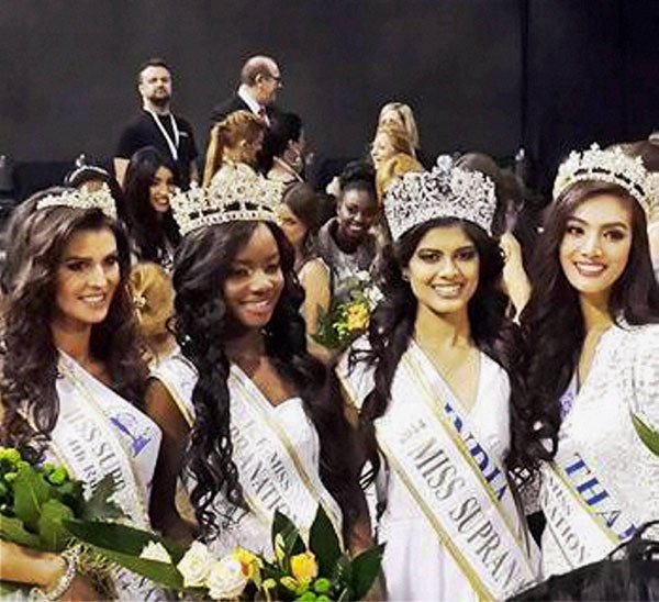 पोलैंड की राजधानी वारसा में भारतीय आशा भट्ट को मिस सुप्रानेशनल 2014 के ख़िताब से नवाज़ा गया। (फ़ोटो-पीटीआई)