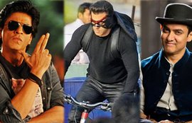 Salman Khan, Shahrukh khan and Aamir Khan 7/12