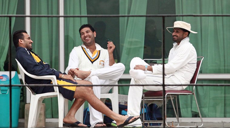 Virender Sehwag, Gautam Gambhir, Yuvraj Singh, Zaheer Khan and Harbhajan Singh