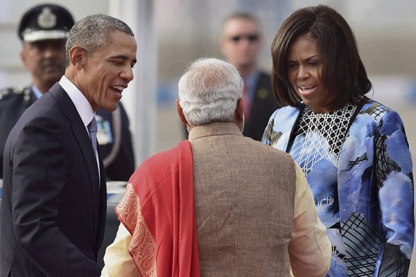 Obama Modi: दोनों देश ओबामा की इस यात्रा से ‘‘उत्कृष्ट’’ परिणाम हासिल करने के लिए कड़ी मेहनत कर रहे हैं। (स्रोत-पीटीआई)