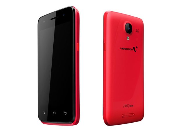 वीडियोकॉन Z40Q स्टार 1.2 GHz क्वॉडकोर प्रोसेसर के साथ एंड्रॉयड के नवीनतम संस्करण 4.4 किटकैट पर रन करता है। इसकी कीमत 4,499 रुपए है। (स्रोत-एक्सप्रेस कंप्यूटर)