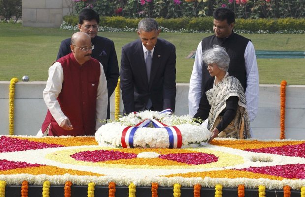 राष्ट्रपति बराक ओबामा ने महात्मा गांधी को दुनिया के लिए एक ‘दुर्लभ तोहफा’ बताया। (तस्वीर-रॉयटर्स)