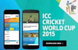 आईसीसी ने लॉन्च किया विश्व कप क्रिकेट 2015 का आधिकारिक एप