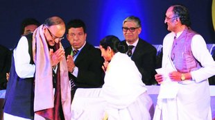 Mamata Banerjee, Arun Jaitley, Global Bengal Business Summit, Mamata Banerjee and Arun Jaitley