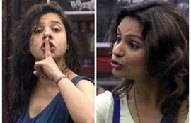 बिग बॉस, रियेलिटी शो, बिग बॉस हल्‍ला बोल, संभावना सेठ, डिंपी, लड़ाई, Bigg Boss,Reality Show, Sambhavna Seth,Dimpy, Fight, Colors