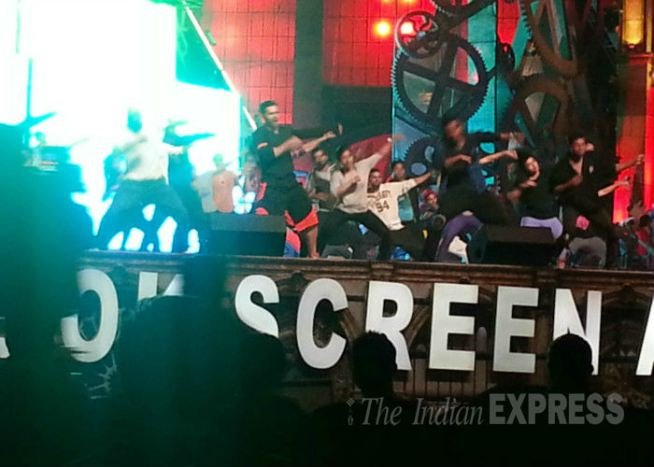 लाइफ ओके स्क्रीन अवॉर्ड्स 2015: बॉलीवुड 'हंक' वरूण धवन डांस रिहर्सल करते हए। (फोटो: प्रदीप दास)