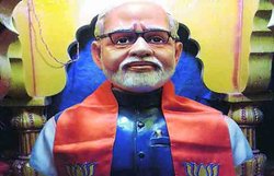 प्रधानमंत्री की आपत्ति के बाद समर्थकों ने ढहाया ‘मोदी मंदिर’