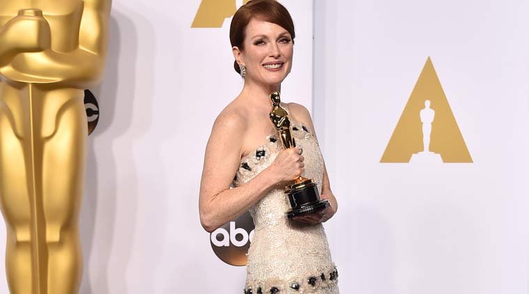 OSCAR AWARD 2015, julianne moore, oscars 2015, oscar award, julianne moore still alice, still alice, julianne moore, entertainment news Julianne Moore wins Best Actress Award for the film Still Alice
