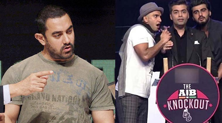 aamir khan, aib roast, karan johar, arjun kapoor, aamir khan karan johar arjun kapoor, aamir khan aib roast, aib knockout, aamir khan aib, karan johar aamir khan, entertainment news