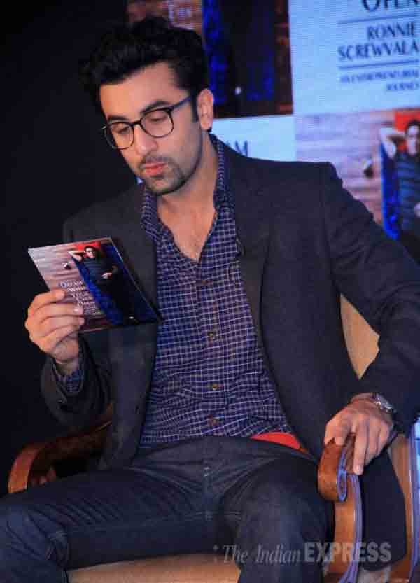 Ranbir Kapoor, Ranbir Kapoor book launch, ronnie screwvala, Ranbir Kapoor pictures, Ranbir Kapoor, Ronnie Screwvala, Dream With Your Eyes Open