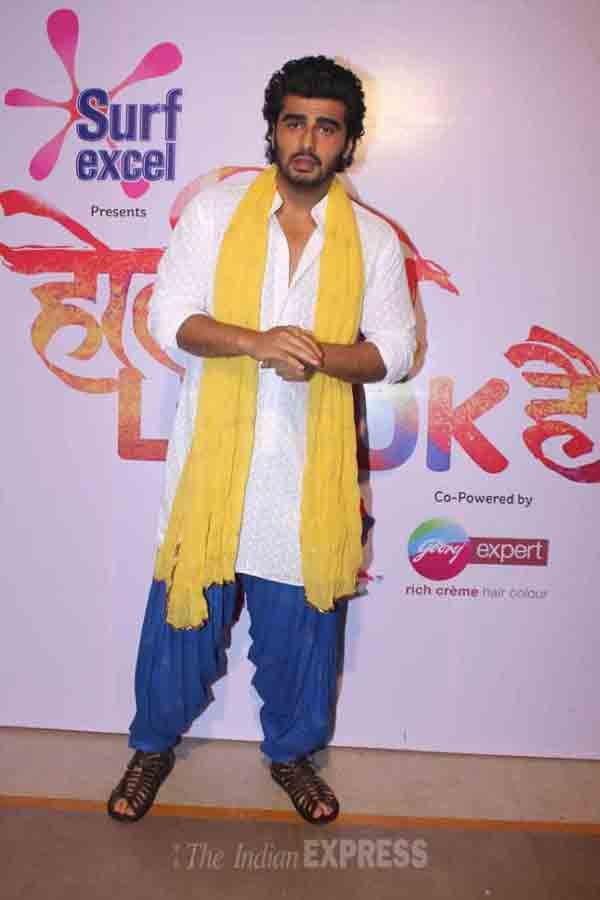 Arjun Kapoor, Holi Celebration, Holi Bash, Elli Avram, Shraddha Arya