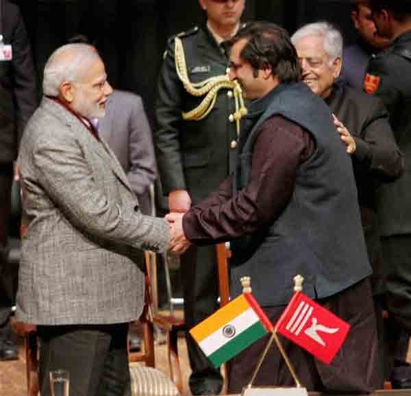 Mufti Mohammad Sayeed, Chief Minister, Narendra Modi, Deputy Chief Minister Nirmal Singh, Nirmal Singh BJP, PDP, Sajjad Gani Lone, J&K Governer N N Vora, Oath Ceremony
