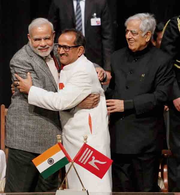 Mufti Mohammad Sayeed, Chief Minister, Narendra Modi, Deputy Chief Minister Nirmal Singh, Nirmal Singh BJP, PDP, Sajjad Gani Lone, J&K Governer N N Vora, Oath Ceremony