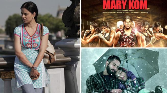 फिल्म क्वीन में दमदार अभिनय के लिए अभिनेत्री कंगना रनौत को 62वें राष्ट्रीय फिल्म पुरस्कार के लिहाज से सर्वश्रेष्ठ अदाकारा घोषित किया गया है, वहीं हैदर और मैरीकॉम ने भी कुछ खिताब अपने नाम किये हैं। इसमें चैतन्य तम्हाने की कोर्ट सर्वश्रेष्ठ फिल्म घोषित की गई।