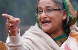 Sheikh Hasina, Bangladesh Prime Minister, Bad Umpiring, India Beat Bangladesh, India vs Bangladesh, Quarterfinal Match, ICC CWC 2015