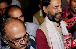Aam Aadmi Party, Yogendra Yadav, Arvind Kejriwal, AAP, AAP expels yogendra Yadav, Yogendra Yadav expelled, Prashant Bhushan, Delhi news, india news, nation news, Political news