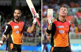 David Warner, Shikhar Dhawan, Sunrisers Hyderabad, Kolkata Knight Riders, SRH vs KKR, SRH vs KKR IPL, SRH vs KKR Score, IPL 8, IPL 2015, IPL News