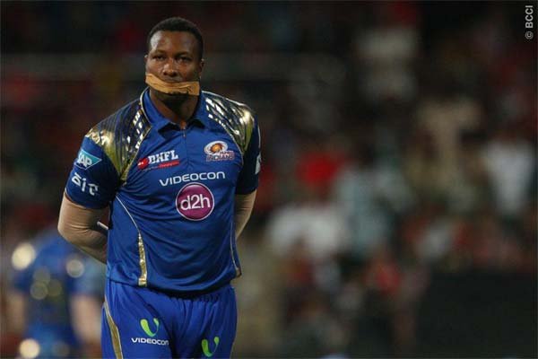 Kieron Pollard, Chris Gayle, Pollard vs Gayle, Pollard Sellotape, Pollard Shuts Mouth, Pollard Gayle Dispute, MI vs RCB, IPL 8, IPL News