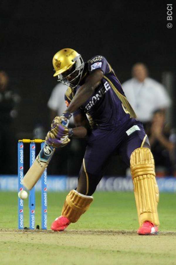 Andre Russell, KKR vs KXIP, KKR vs KXIP Score, Russsell Fifty, Kolkata Knight Riders, Kings XI Punjab, IPL 8, IPL 2015, IPL News