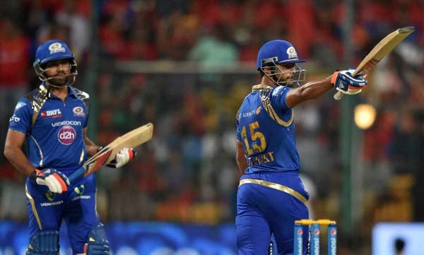 Rohit Sharma, Lendl Simmons, Unmukt Chand, Mumbai Indians, Royal Challengers Bangalore, MI vs RCB, Mumbai vs Bangalore, IPL 8, IPL 2015, IPL News