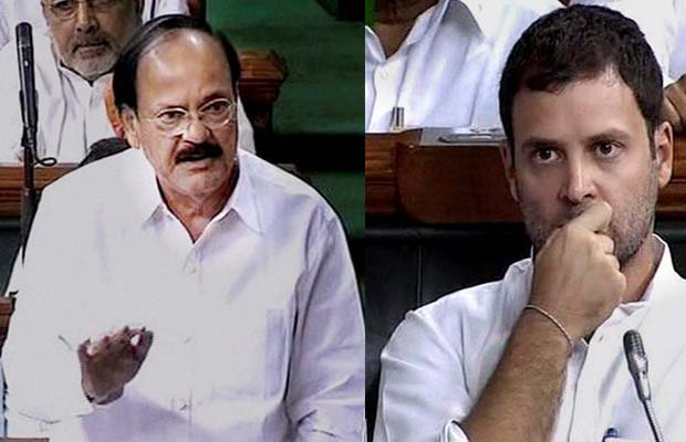 Venkaiah Naidu, Congress, Rahul Gandhi, Land Acquisition Ordinance, Lok Sabha, Lok Sabha Session, India News