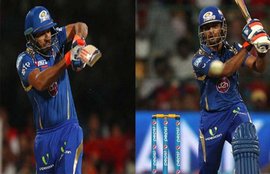 Rohit Sharma, Lendl Simmons, Unmukt Chand, Mumbai Indians, Royal Challengers Bangalore, MI vs RCB, Mumbai vs Bangalore, IPL 8, IPL 2015, IPL News