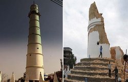 नेपाल: ऐतिहासिक धरहारा मीनार बनी ‘कब्रगाह’, निकाले गए 180 शव
