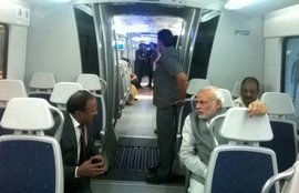 Narendra Modi, Delhi Metro, Dhaula Kuan To Dwarka, Metro Airport Line, Modi Delhi Metro, Modi Tweet, Modi Travel in Metro, DMRC, Delhi News