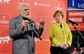 पीएम मोदी,जर्मनी में पीएम मोदी,भारतीय अर्थव्यवस्था,PM Modi,PM Modi in Germany,Indian Economy,एजेंला मर्केल,जर्मनी,भारतीय पवेलियन,चाय पे चर्चा,Chai Pe Charcha